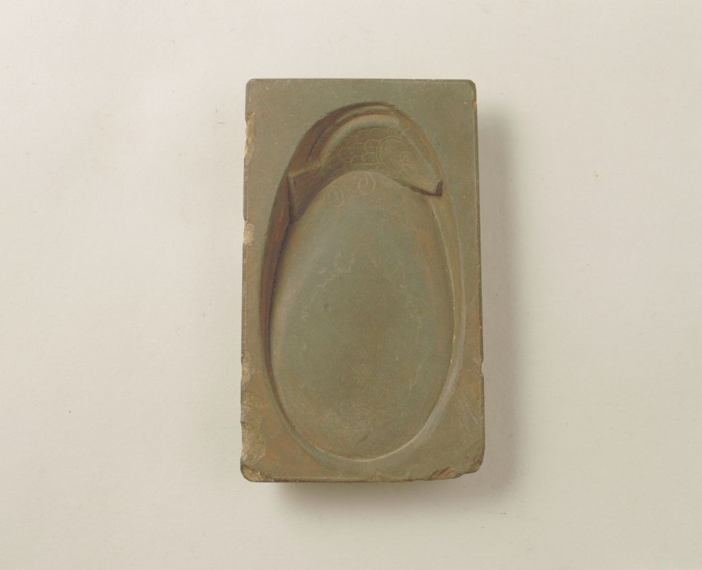 图片[2]-Bluestone carved fish inkstone-China Archive